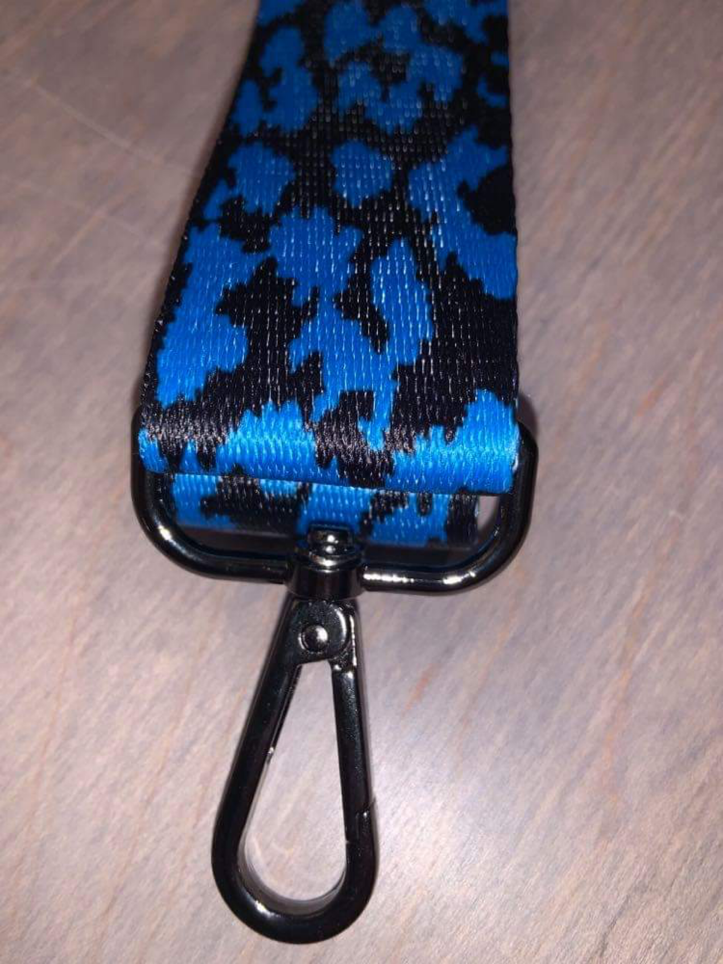 Assorted Color Leopard Bag Strap - 3.8 cm width Fuchsia, Light Pink, Blue or White
