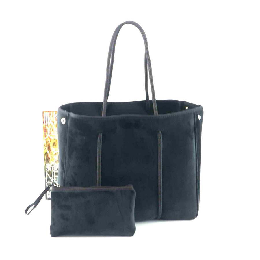 Velvet Soft Surface Neoprene Tote Bag - Assorted Colors