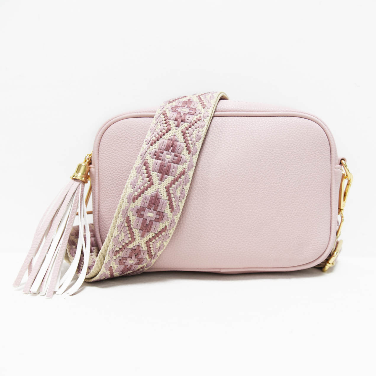 Vegan Leather Crossbody Bag - Assorted Colors