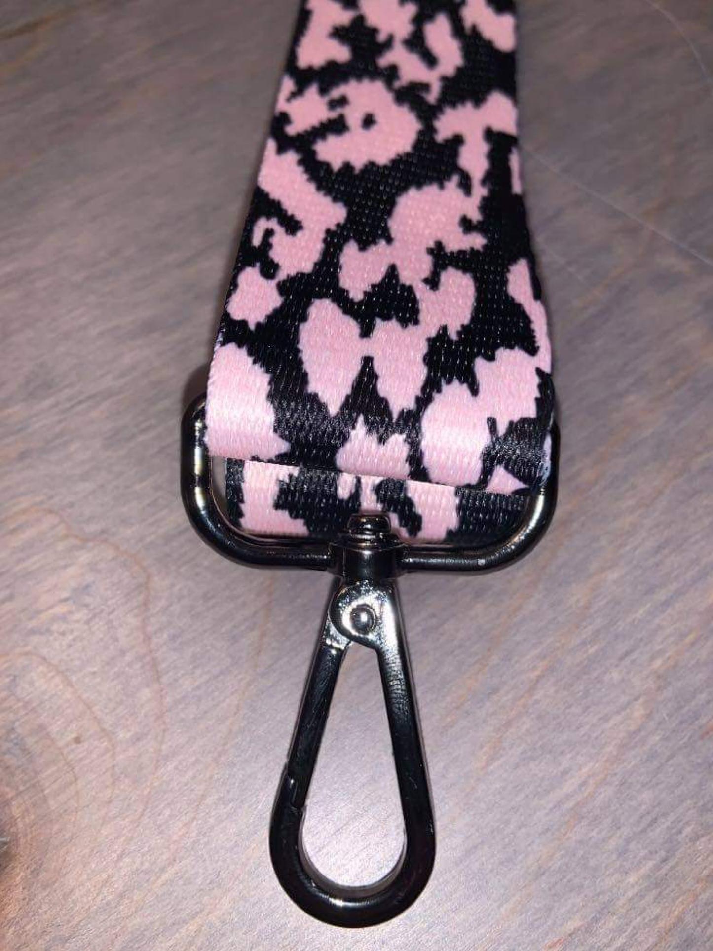 Assorted Color Leopard Bag Strap - 3.8 cm width Fuchsia, Light Pink, Blue or White