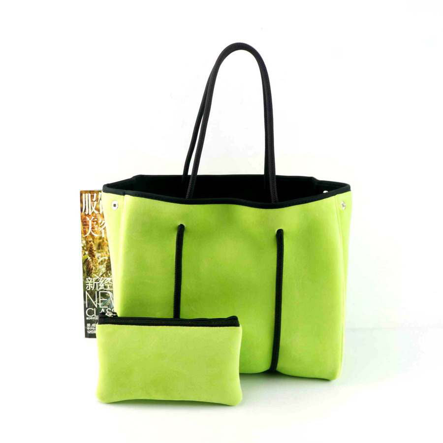 Velvet Soft Surface Neoprene Tote Bag - Assorted Colors