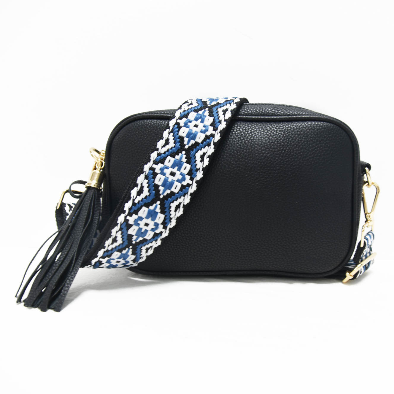 Vegan Leather Crossbody Bag - Assorted Colors