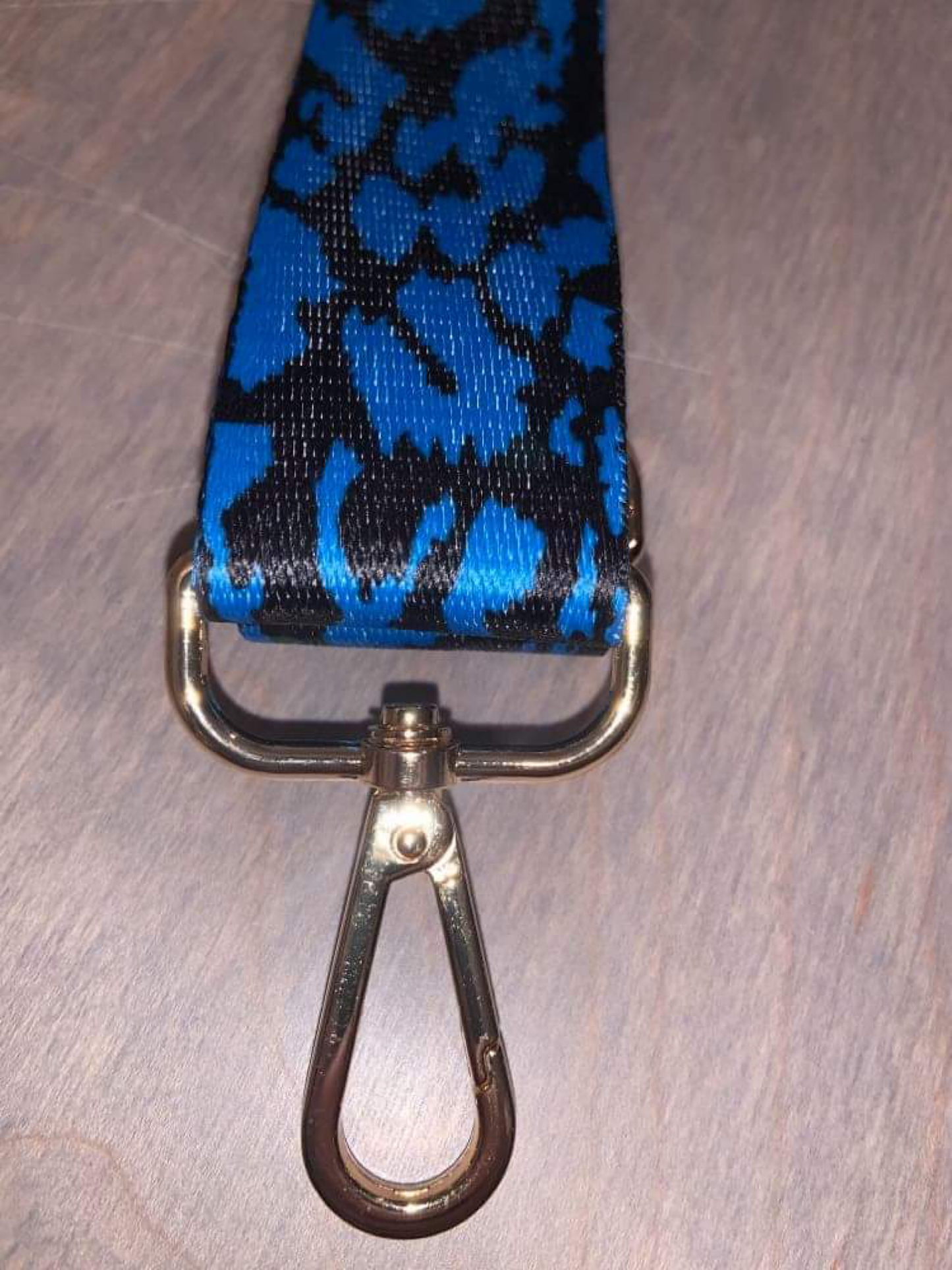 Assorted Color Leopard Bag Strap - 3.8 cm width Fuchsia, Light Pink, Blue or White