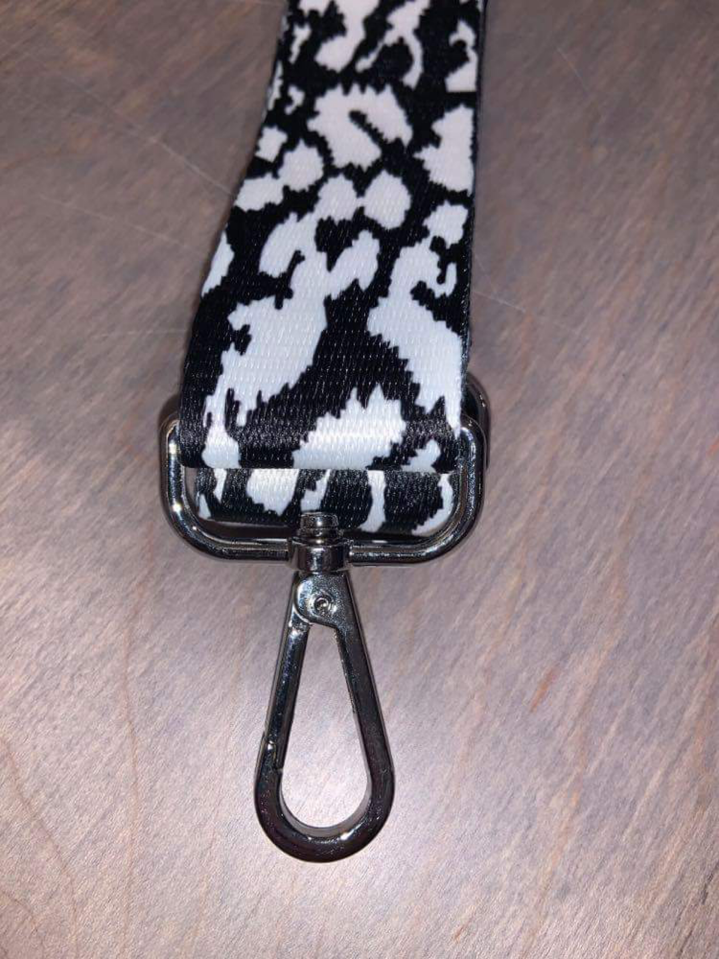 Assorted Color Leopard Bag Strap - 3.8 cm width Fuchsia, Light Pink, Blue or White
