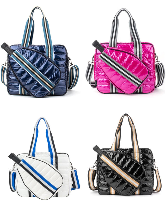 Pickleball Tennis Puffer Bag - Assorted Colors