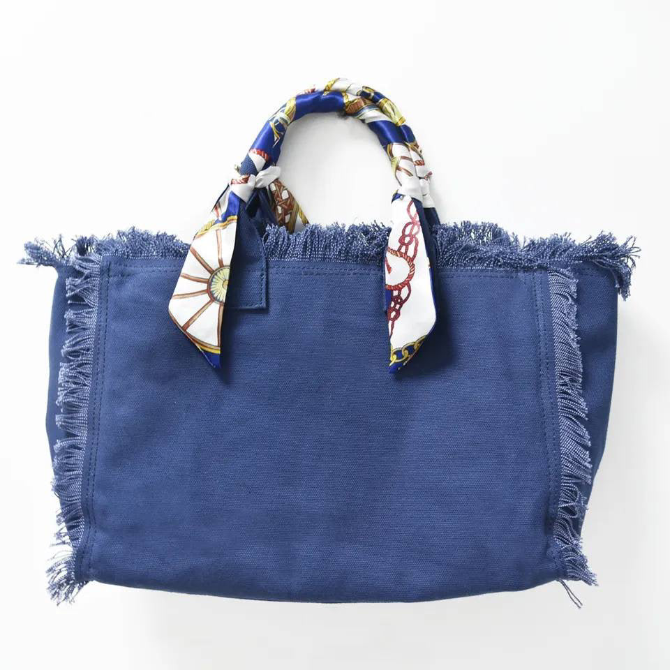 Fringe Canvas Tote Bag – PAC Trade Embroidery