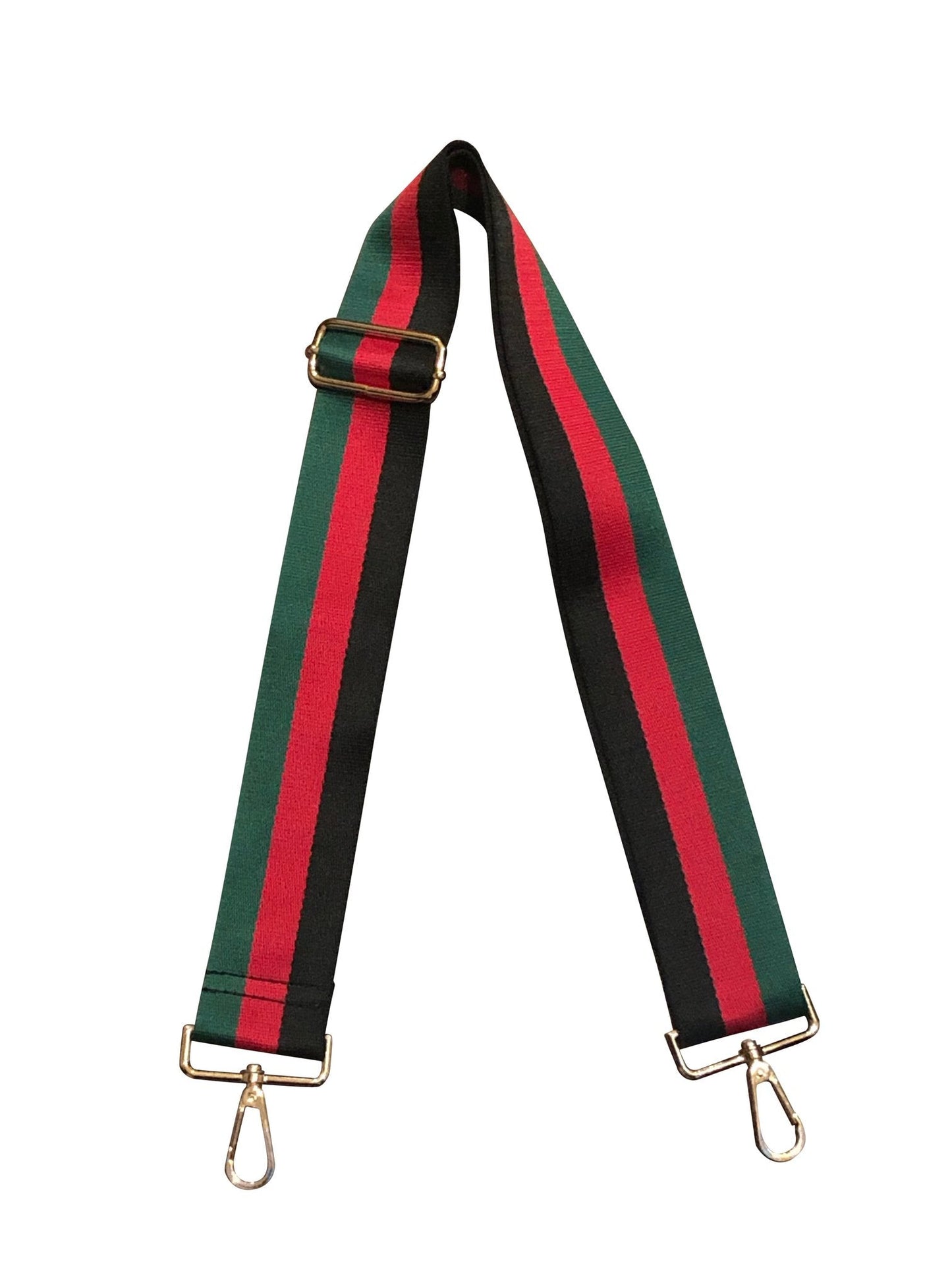 BLACK/RED/GREEN ADJUSTABLE BAG STRAP