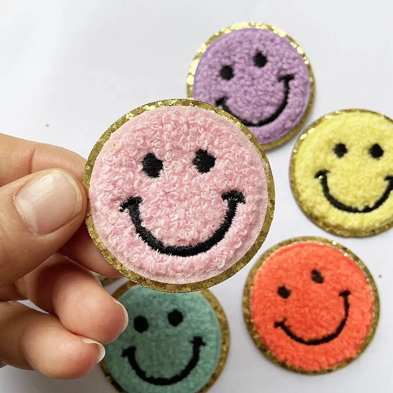 Smiley Face Self Adhesive Patch- Assorted Colors