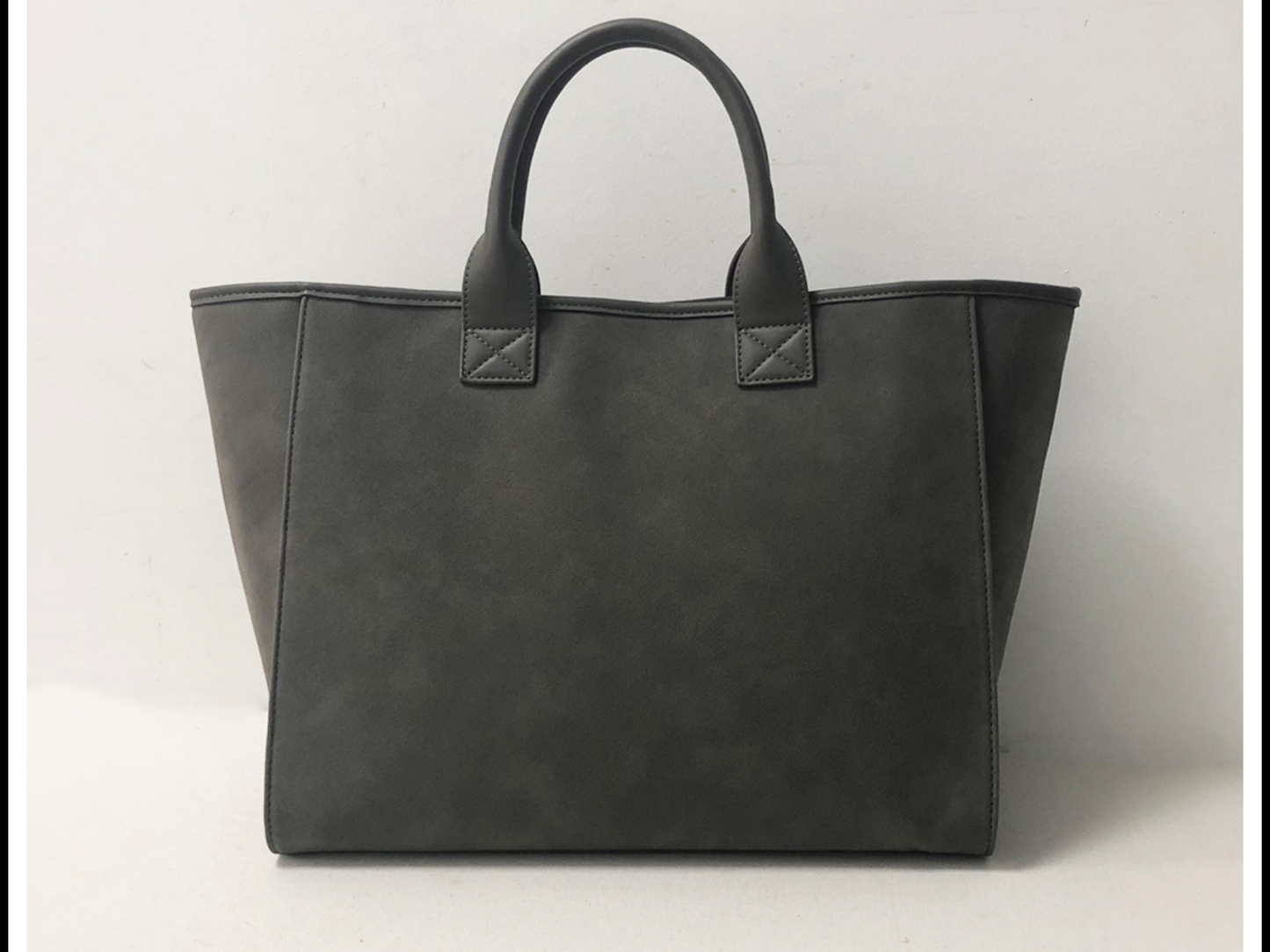 Nubuck Speak Italian Tote - Camel, Grey, Black