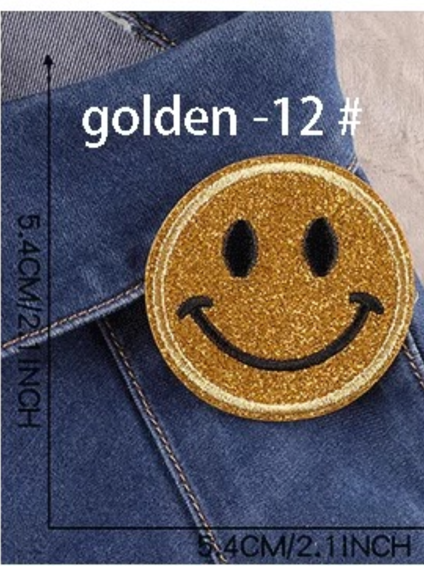 Glitter Smiley Face Stickers - Assorted Colors