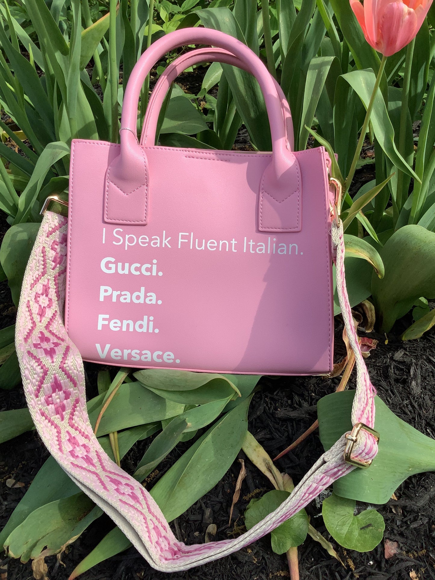 I Speak Fluid Italian Mini Tote - Assorted Colors