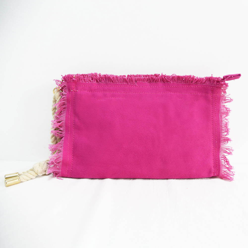 Canvas Fringe Clutch - Assorted Colors