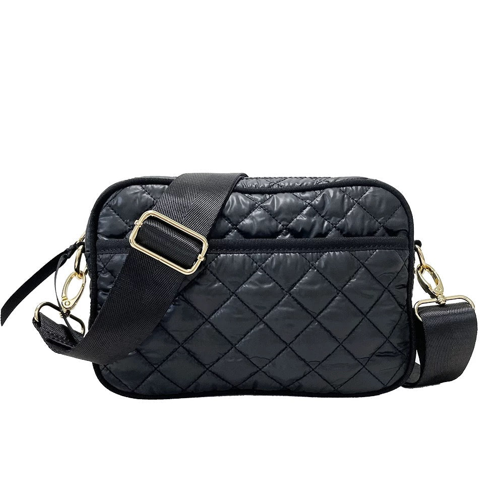 Rhombus Quilted Crossbody - Assorted Colors