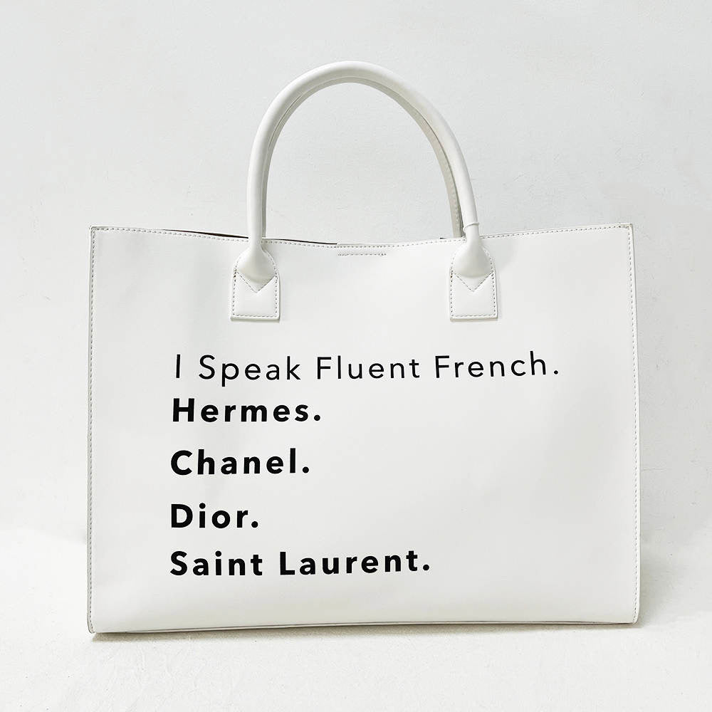 I Speak French Vegan Leather Tote - Assorted Colors