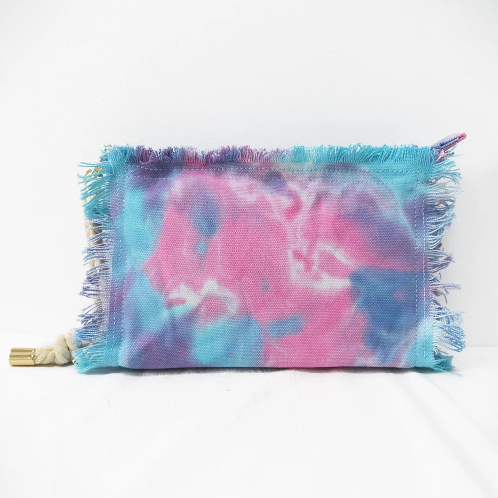 Canvas Fringe Clutch - Assorted Colors