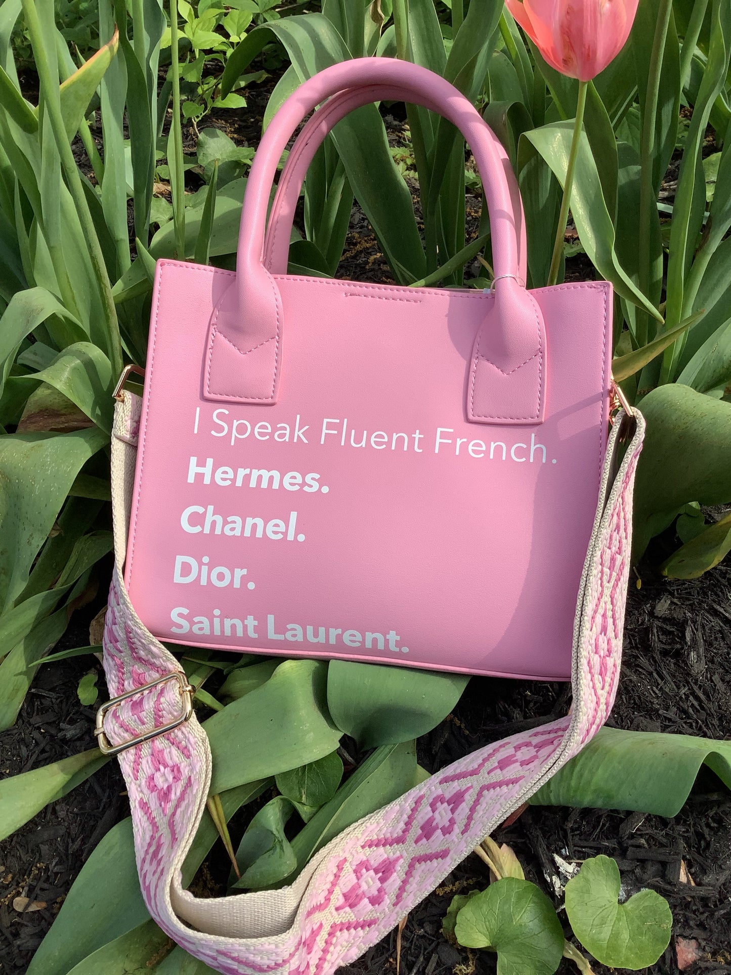 I Speak Fluid French Mini Tote - Assorted Colors