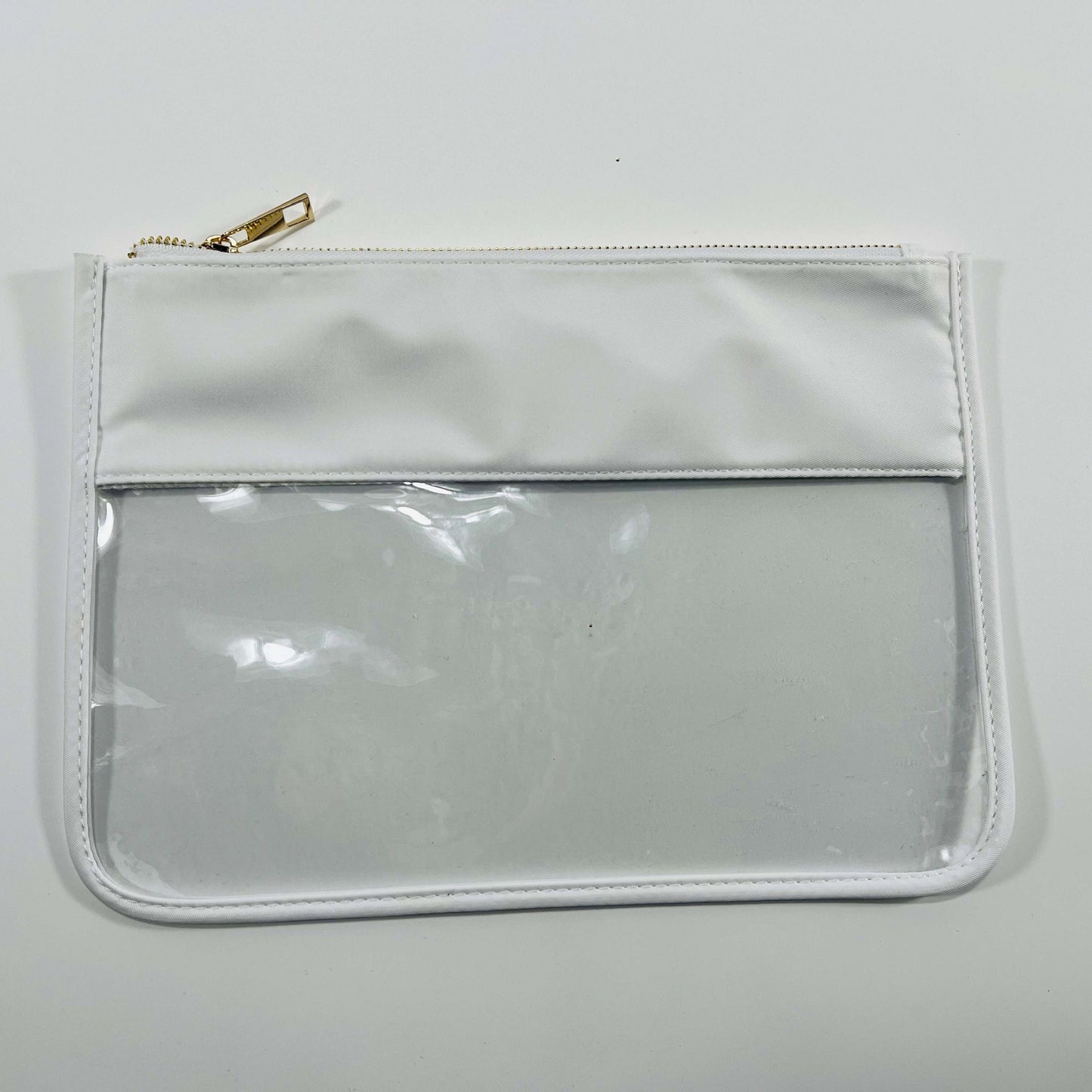 Clear Pouch With Zipper Top - Assorted Colors