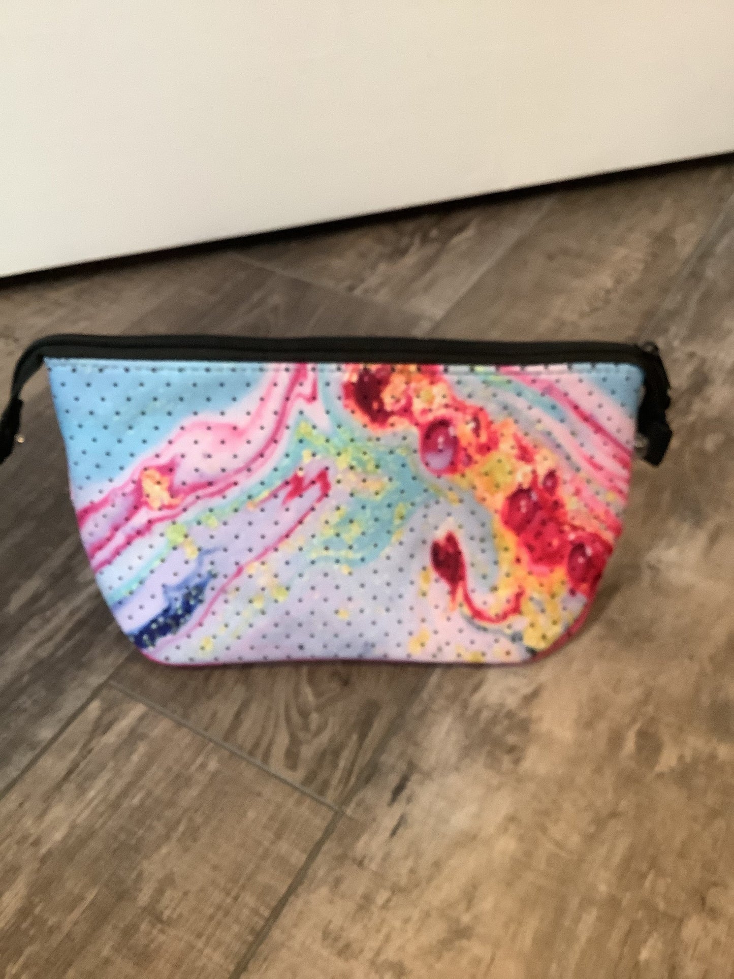 Pink Mix Geode Cosmetic/Wallet/Purse Neoprene Bag