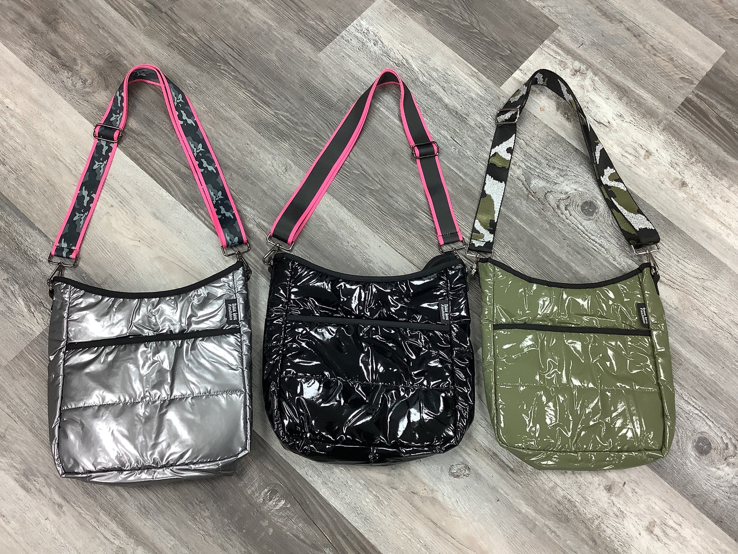 Shiny Puffer Crossbody - Assorted Colors