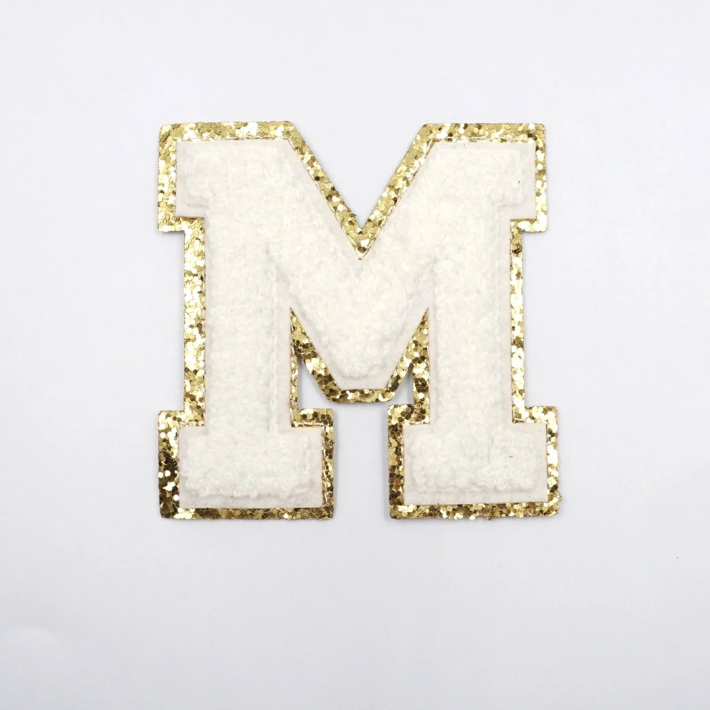 2 Inch Chenille Letters Adhesive Stickers - White