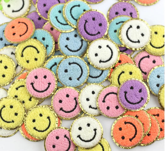 Smiley Face Self Adhesive Patch- Assorted Colors