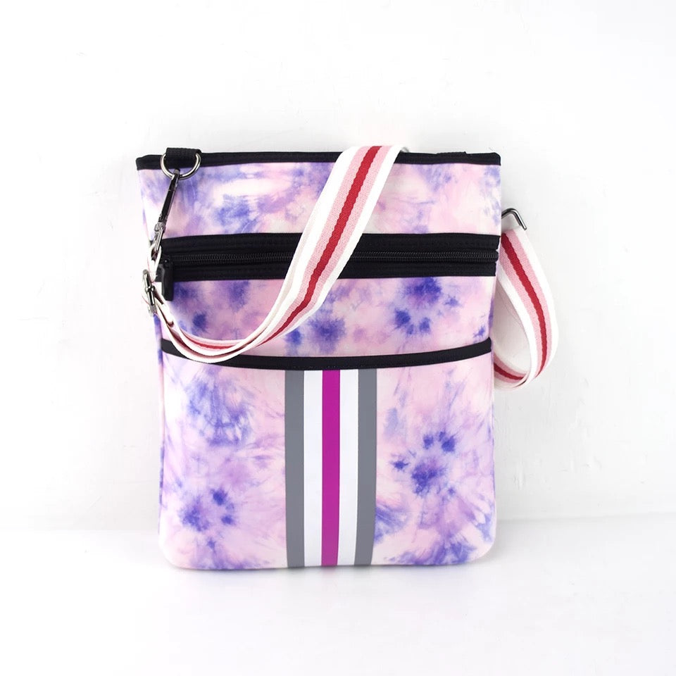 Pink & Purple Tiedye Neoprene Crossbody 💜💖