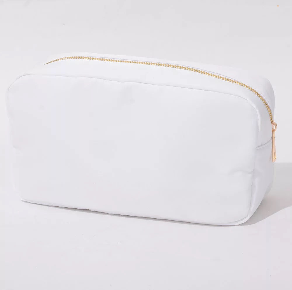 Large Nylon Cosmetic Bag - Assorted Colors