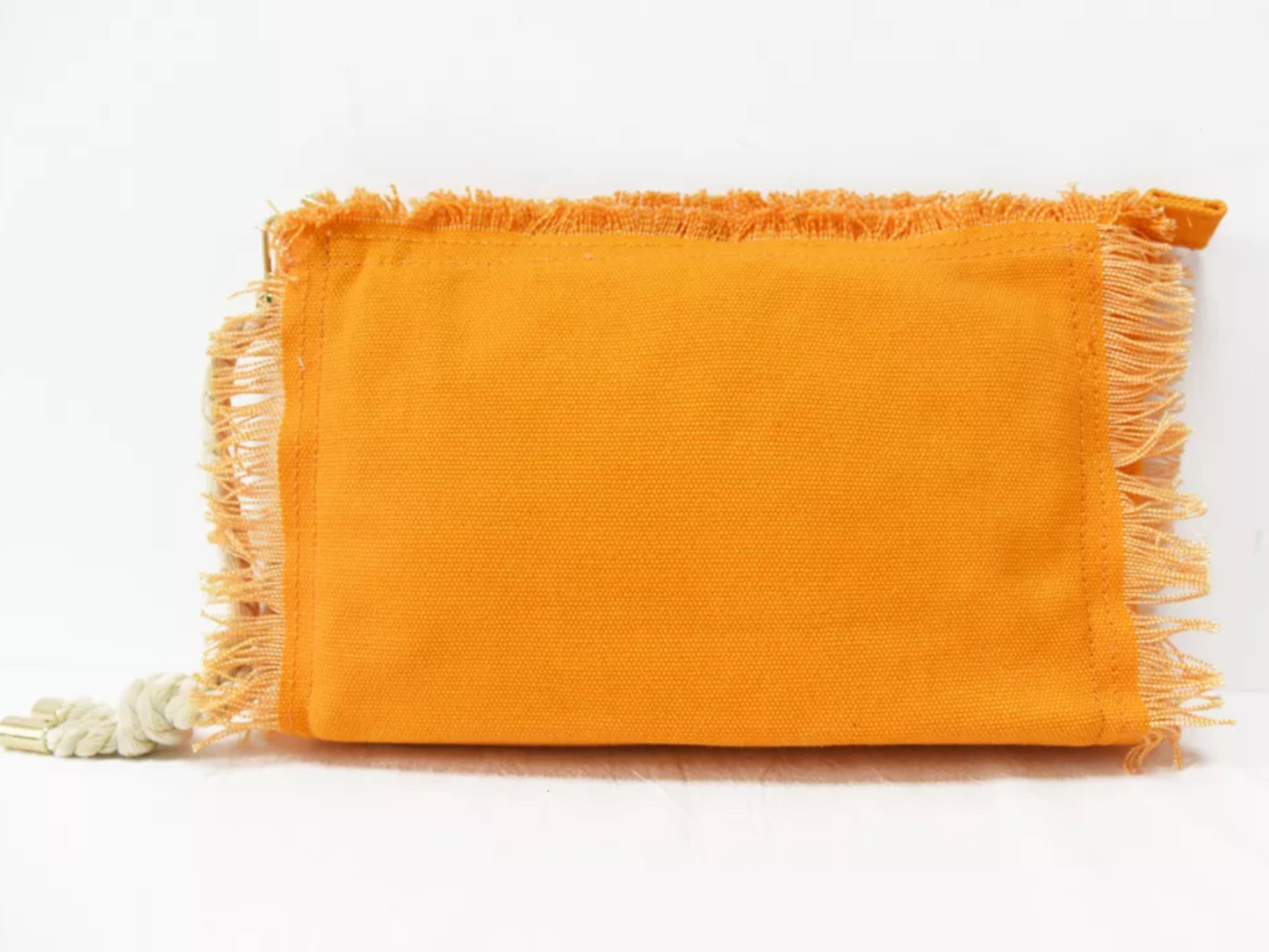 Canvas Fringe Clutch - Assorted Colors