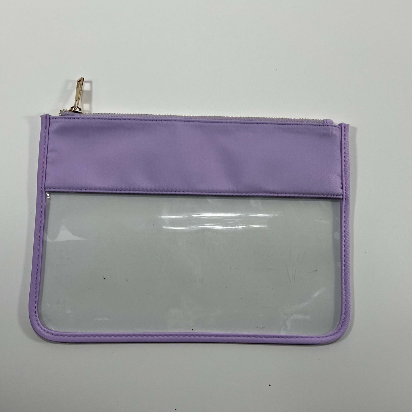 Clear Pouch With Zipper Top - Assorted Colors