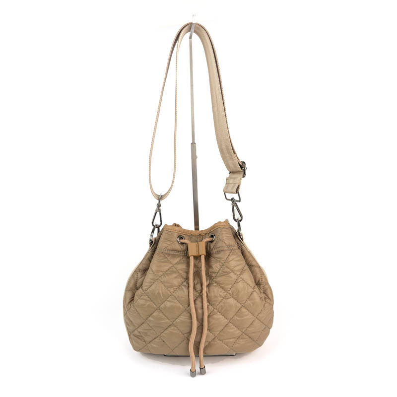 Quilted Puffer Bucket Bag - Tan, Black or Olive