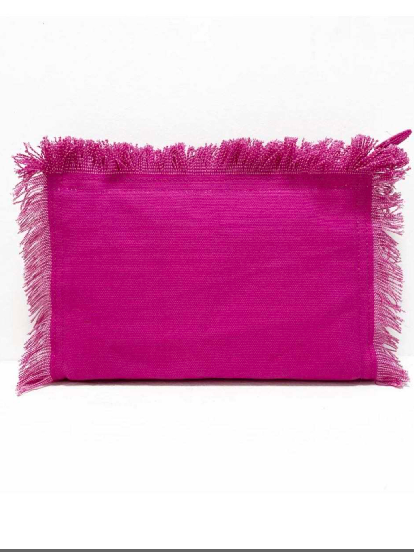 Canvas Fringe Clutch - Assorted Colors