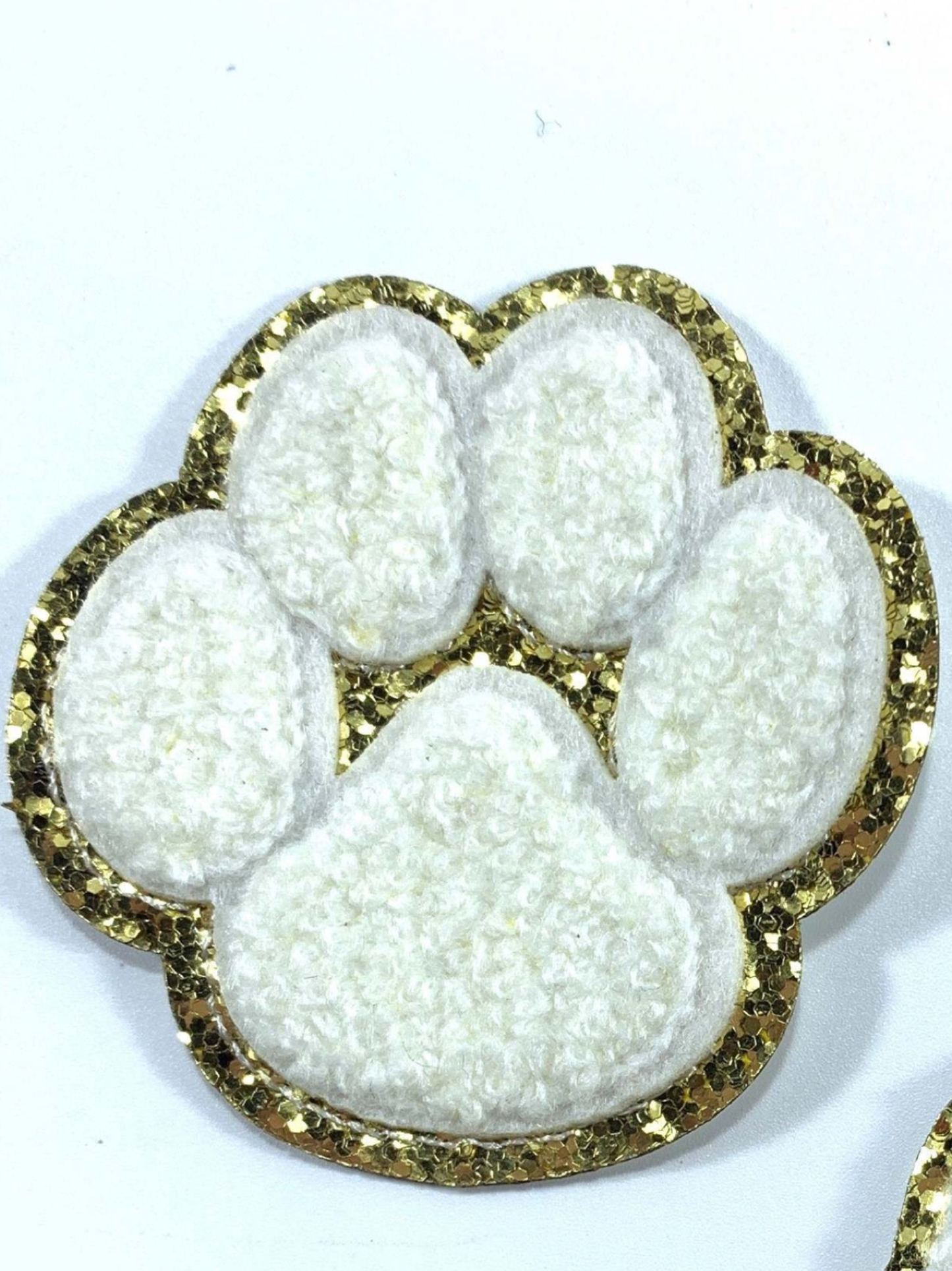 Paw Print Self Adhesive Patch - Pink or White