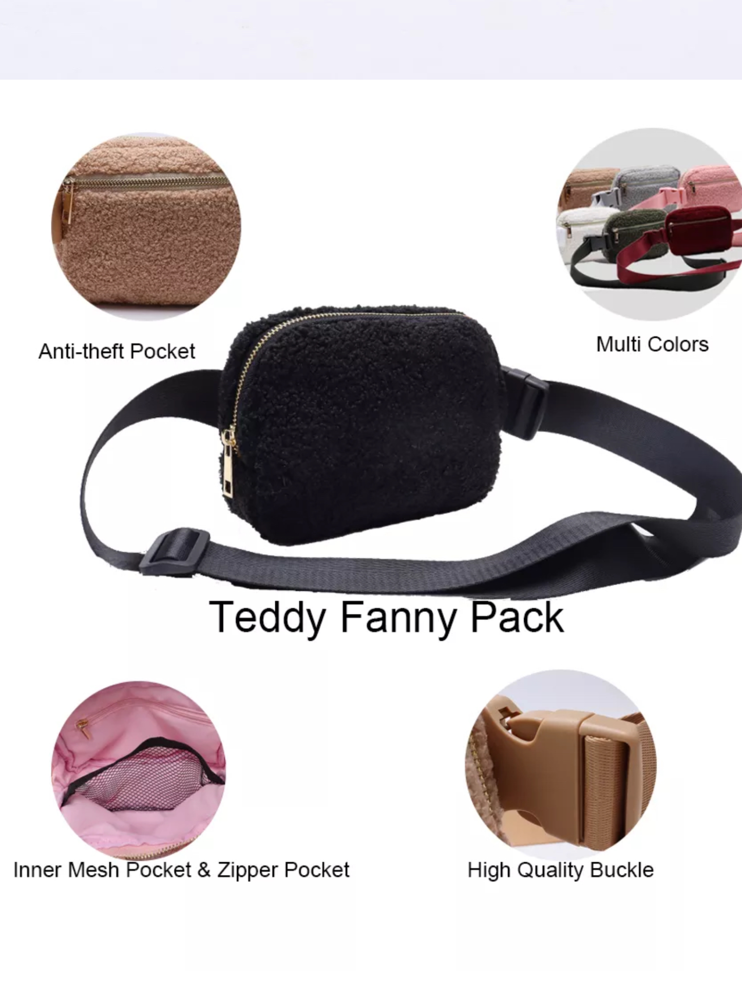 Small Sherpa Chest/Sling/Fanny Pack - Assorted Colors