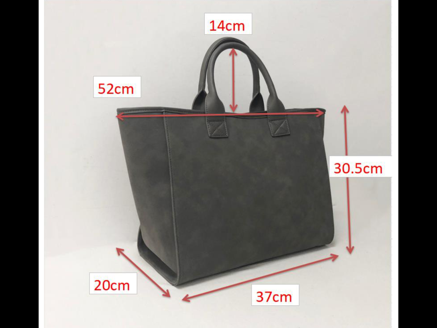 Speak French Tote - Camel, Grey, Black