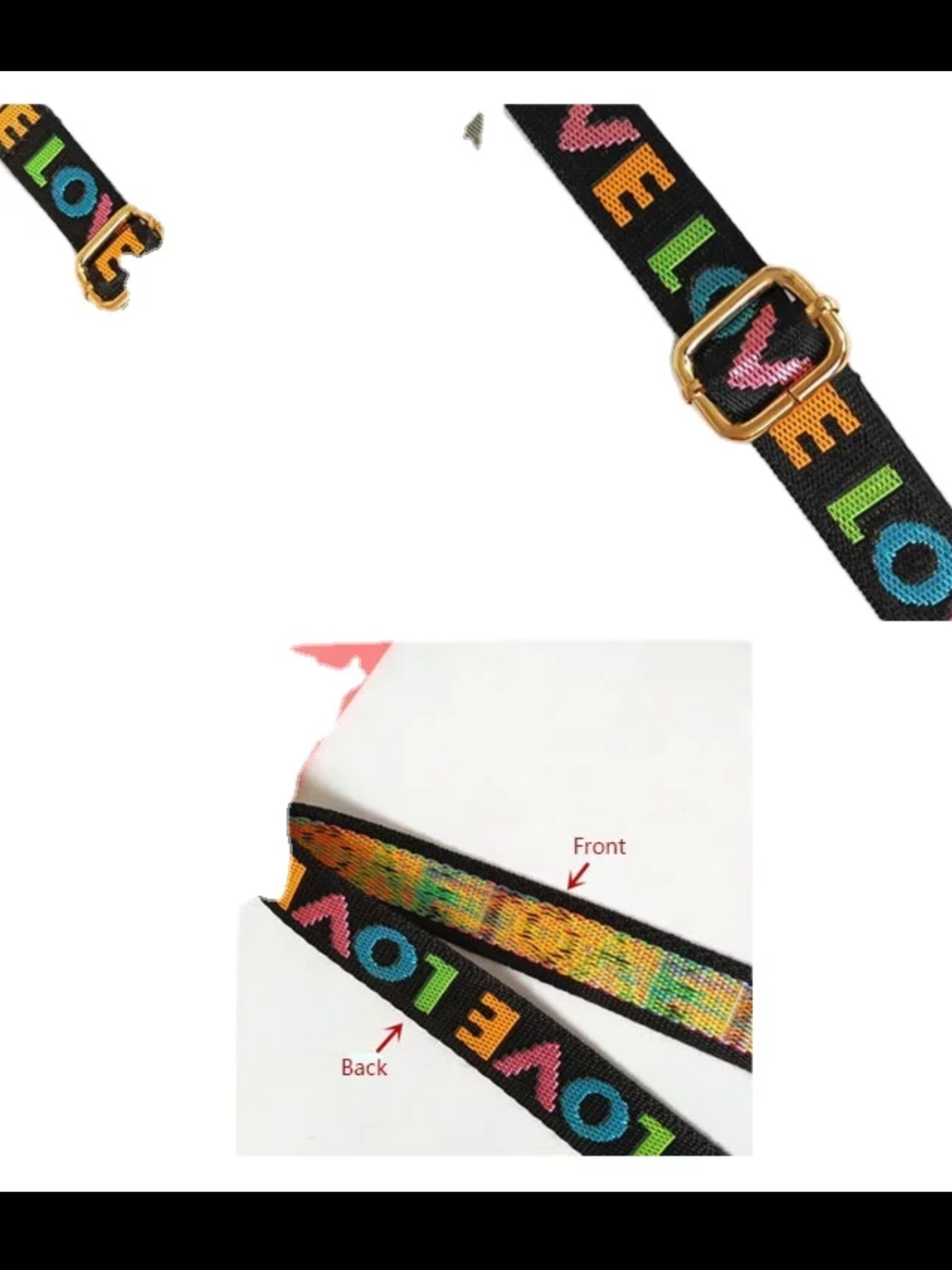 Love Strap - Multi Colored 2.5 cm