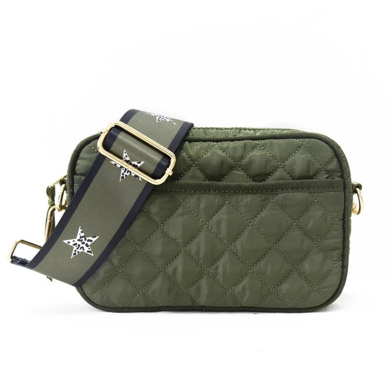 Rhombus Quilted Crossbody - Assorted Colors