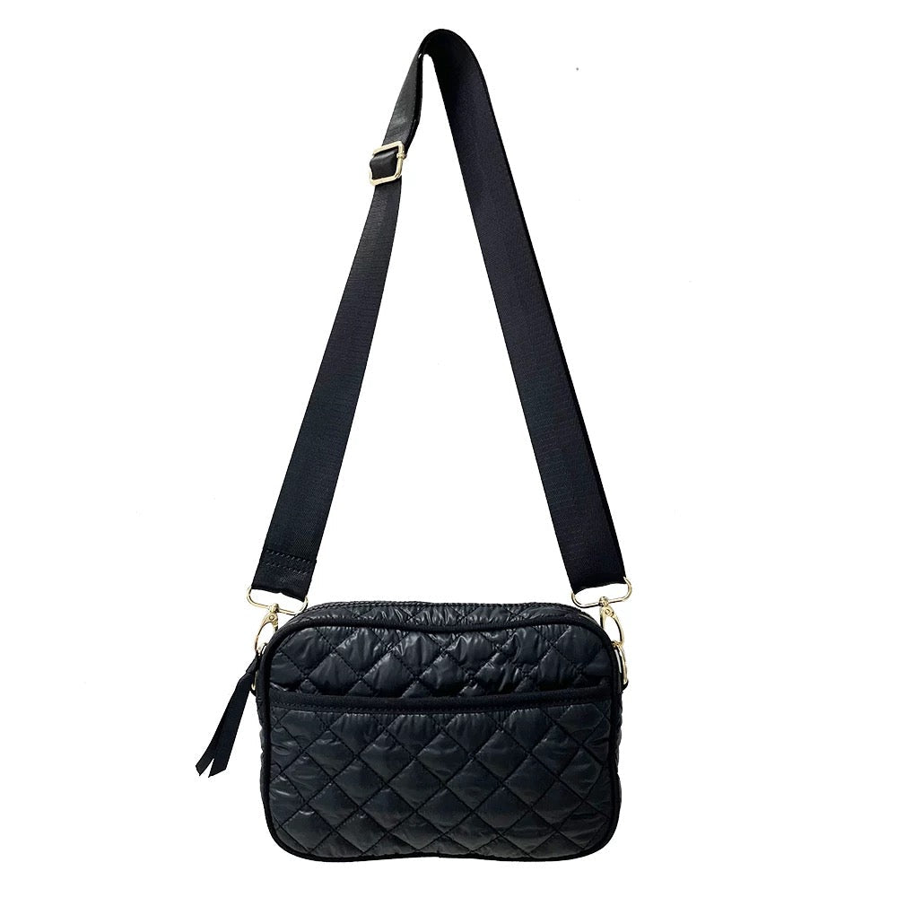 Rhombus Quilted Crossbody - Assorted Colors