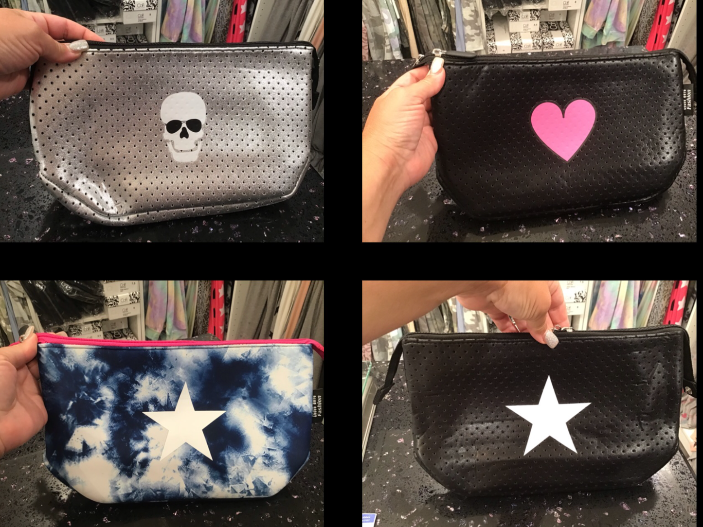 Neoprene Cosmetic Bag/ Clutch - Assorted Designs