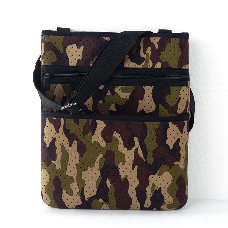 Camouflage Neoprene Crossbody