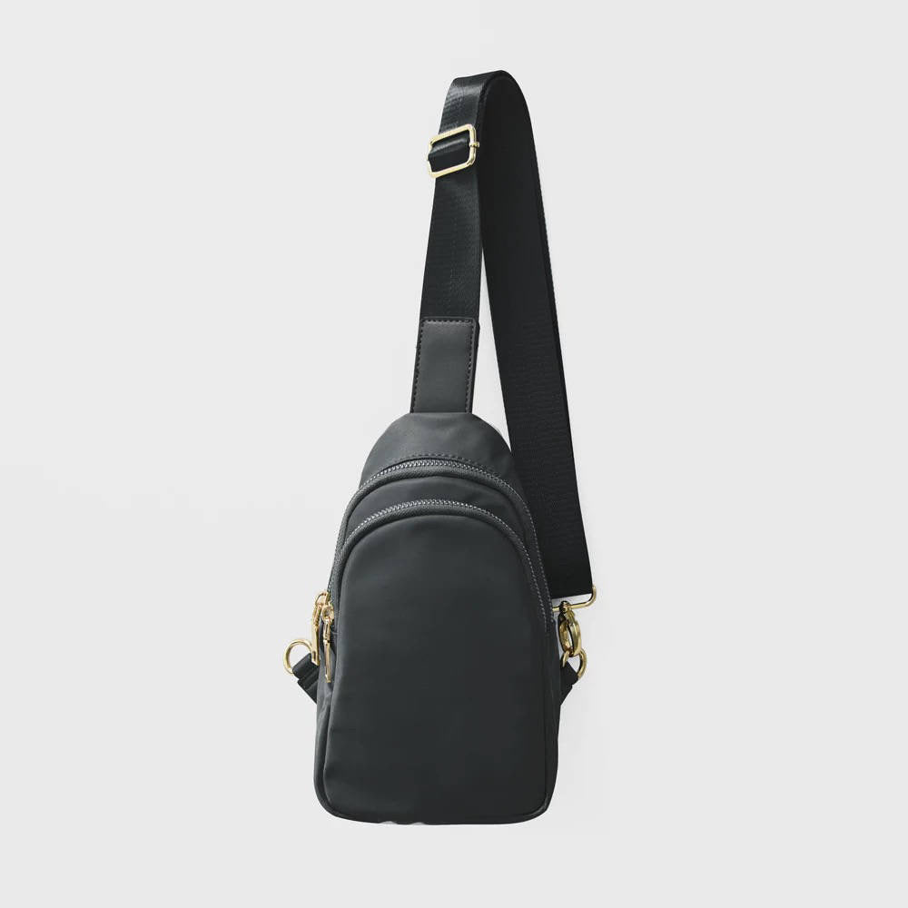 Nylon Sling/Chest Bag - Black, Olive or Ivory