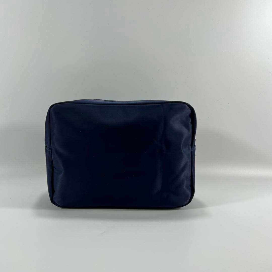 X-Large Nylon Zippered Cosmetic Bag - Assorted Colors