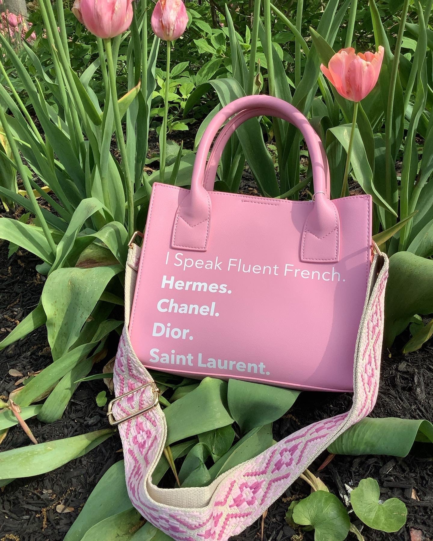 I Speak Fluid French Mini Tote - Assorted Colors