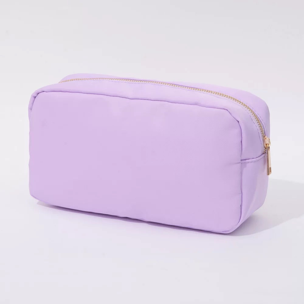 Large Nylon Cosmetic Bag - Assorted Colors