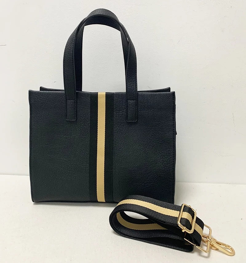 Mini Vegan Leather Tote - Assorted Colors