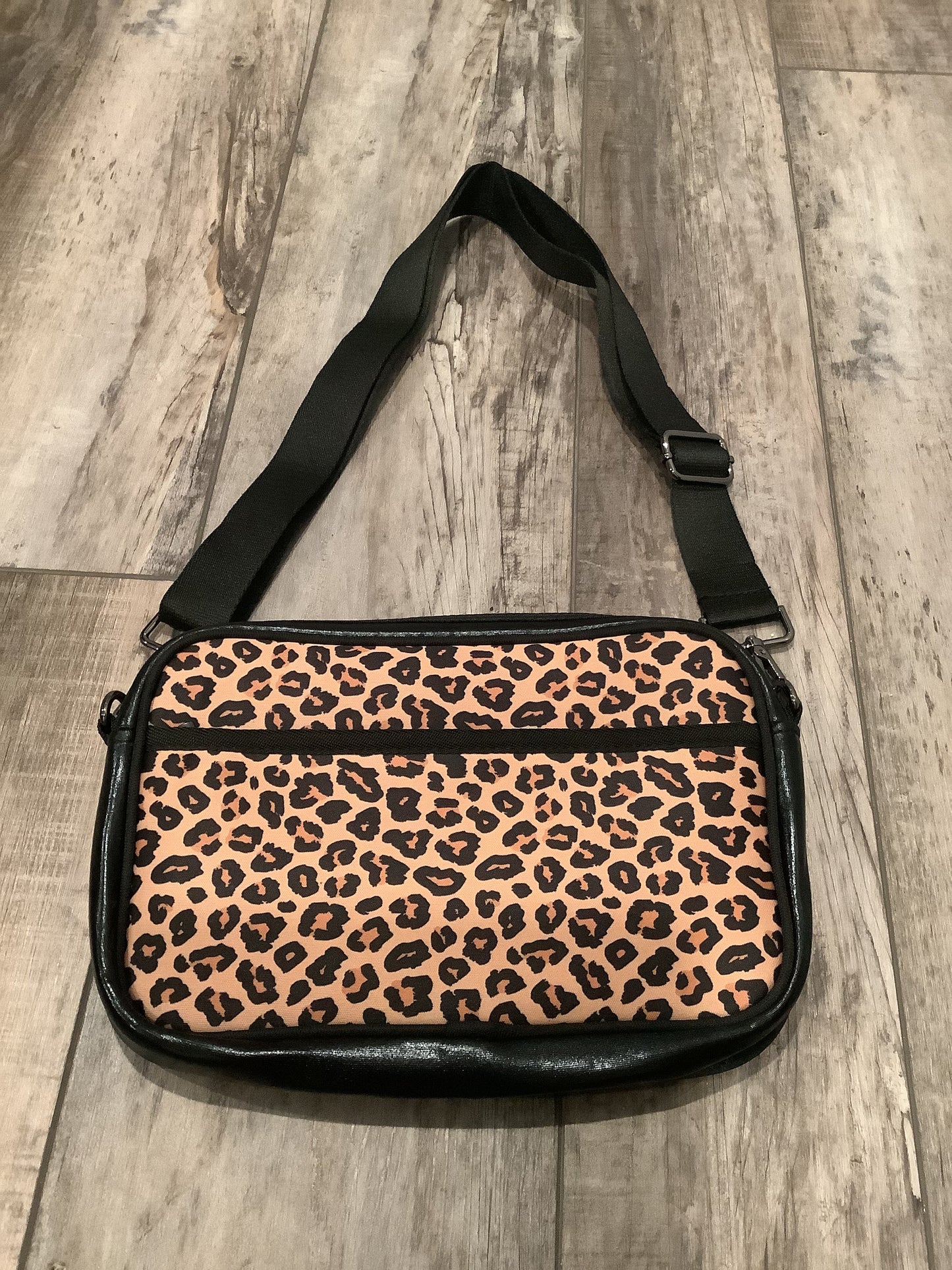 Leopard Neoprene Crossbody Bag