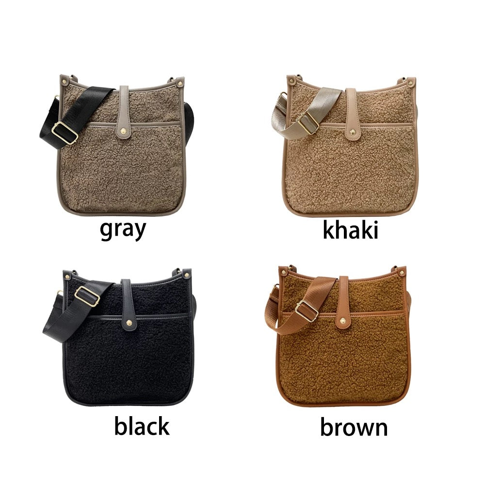 Sherpa Crossbody Bag - Assorted Colors