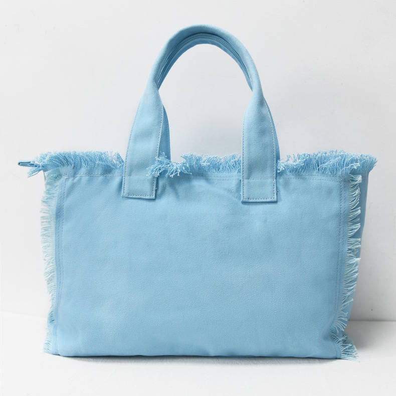 Fringe Canvas Tote Bag – PAC Trade Embroidery