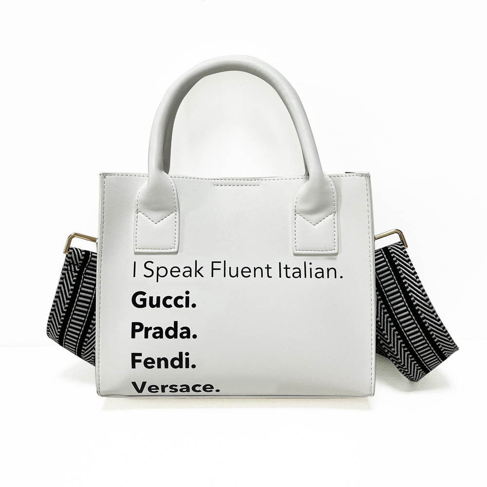 I Speak Fluid Italian Mini Tote - Assorted Colors