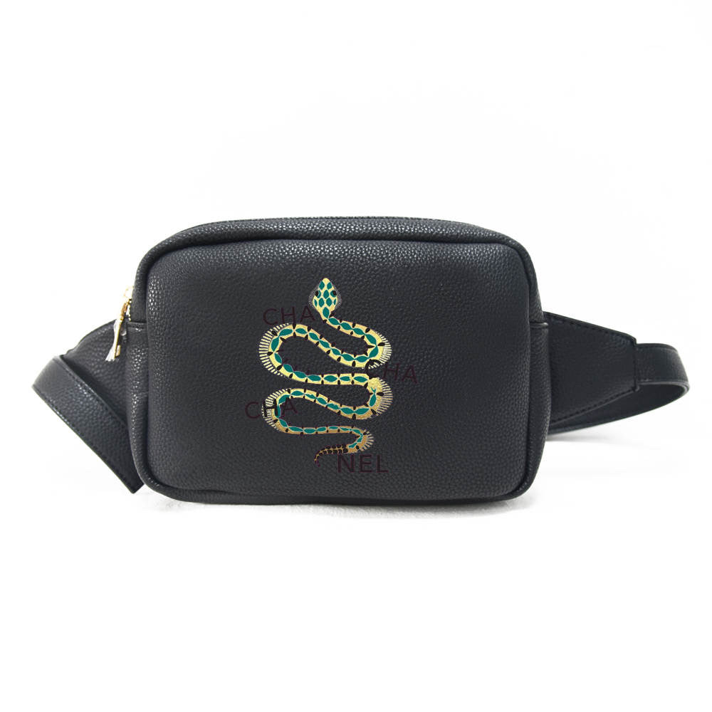 Cha Cha Snake Vegan Leather Fanny Waist Pack Assorted Colors