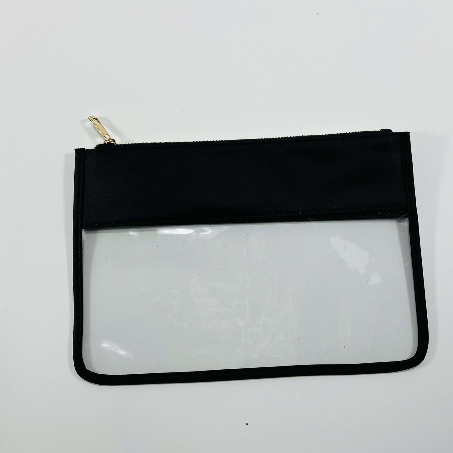 Clear Pouch With Zipper Top - Assorted Colors